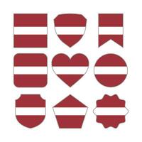 moderno astratto forme di Lettonia bandiera vettore design modello