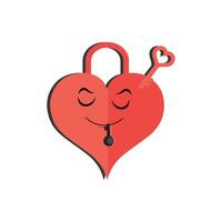 cuore divertente cartone animato personaggio diverso posa. cartone animato rosso cuore personaggio con divertente viso. contento carino cuore emoji impostare. amore vettore illustrazione. San Valentino giorno carta