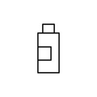 cosmetico bottiglia monoline simbolo. Perfetto per disegno, infografica, ragnatela siti, applicazioni vettore
