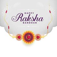 indiano Raksha bandhan Festival sfondo con rakhi design vettore