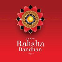 contento Raksha bandhan auguri Festival rosso sfondo vettore