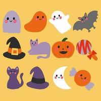 disegnato a mano Halloween illustrazione impostato vettore