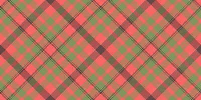 straccio tessuto struttura dai un'occhiata, alla moda plaid vettore senza soluzione di continuità. luogo sfondo tartan tessile modello nel rosso e verde colori.