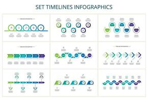 creativo concetto per Infografica con 5, 6, 7 passi, opzioni, parti o processi. attività commerciale dati visualizzazione vettore