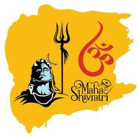 contento maha shivratri Festival vettore design