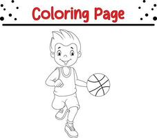 bene abitudini colorazione pagina bambini vettore