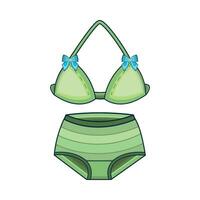 illustrazione di bikini vettore