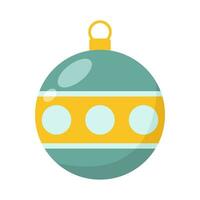 il giro nel Natale palla decorazione illustrazione vettore
