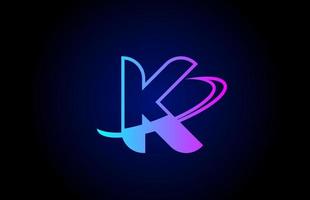 icona del logo della lettera k per affari e società vettore