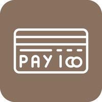 carta pagamento vettore icona