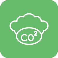 co2 vettore icona