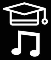 musica formazione scolastica vettore icona