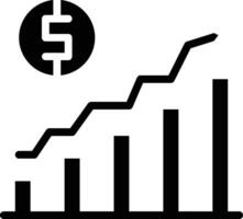 economia crescita vettore icona