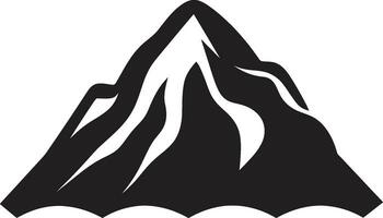 lava Linee vulcano montagna nel Impressionante nero vettore fuso meraviglia nero logo per vulcanico maestà