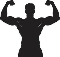 definito vigore esercizio vettore disegni per bodybuilding atletico ambizioni bodybuilding vettore icone nel fitness design