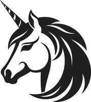 mitico enigma lavorazione iconico unicorno simbolo incantata padronanza vettore unicorno emblema mestiere
