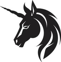 mitico maestà creativo iconico unicorno logo Magia galoppo artistico unicorno simbolo mestiere vettore