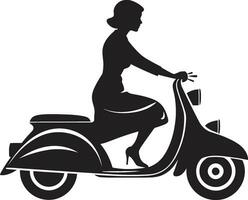 stilestreetride nero vettore logo metroglida donna emblema