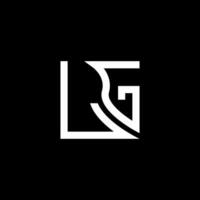 lg lettera logo vettore disegno, lg semplice e moderno logo. lg lussuoso alfabeto design