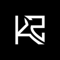 kz lettera logo vettore disegno, kz semplice e moderno logo. kz lussuoso alfabeto design