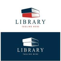 libro o biblioteca logo per librerie, libro aziende, editori, enciclopedie, biblioteche, formazione scolastica, digitale libri, vettori