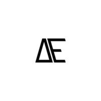 un' nero e bianca logo con il lettere ea vettore