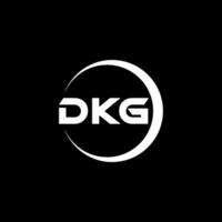 dkg lettera logo disegno, ispirazione per un' unico identità. moderno eleganza e creativo design. filigrana il tuo successo con il Impressionante Questo logo. vettore