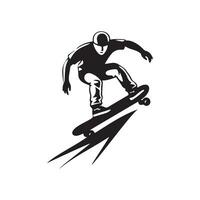 skateboard silhouette vettore immagini