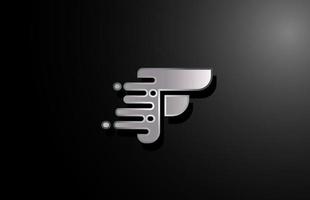 icona del logo della lettera f per affari e società vettore
