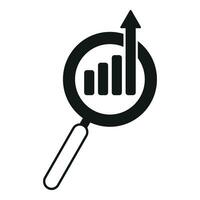 ricerca emergente mercato icona semplice vettore. nascente squadra vettore