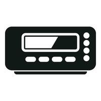 tassametro dispositivo App icona semplice vettore. Radio Vota cavalcata vettore