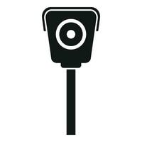 strada sensore telecamera icona semplice vettore. cura posto a sedere individuare vettore