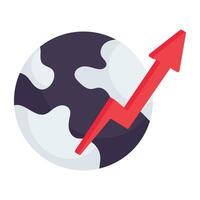 un icona design di globale grafico, isometrico vettore