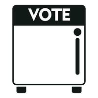 votazione scatola icona semplice vettore. persone processi rapporto vettore
