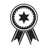 medaglia icona logo vettore design modello