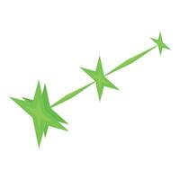 verde blaster braccio icona isometrico vettore. cosmico dispositivo vettore