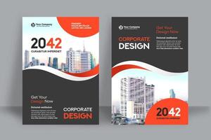 sfondo della città modello di progettazione copertina del libro di affari