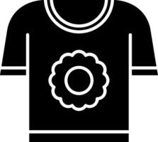 icona del glifo con maglietta vettore
