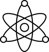 icona della linea atomica vettore