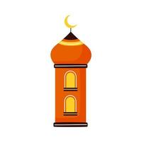 torre del tempio di eid mubarak vettore