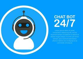 chatbot icona concetto, Chiacchierare Bot o chatterbot. robot virtuale assistenza di sito web o mobile applicazioni vettore