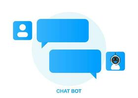 chatbot icona concetto, Chiacchierare Bot o chatterbot. robot virtuale assistenza di sito web o mobile applicazioni. vettore