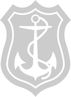 nautico ancora distintivo vettore