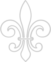 contorno di fleur de lis vettore