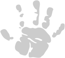 handprint del bambino vettore