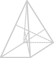 piramide geometrica vettore