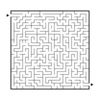 grande labirinto difficile. gioco per bambini e adulti. puzzle per bambini. enigma del labirinto. trovare la strada giusta. illustrazione vettoriale piatto.