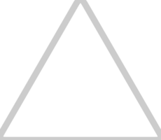 contorno del triangolo vettore