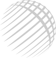 logo a griglia del globo vettore