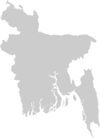 mappa del Bangladesh vettore